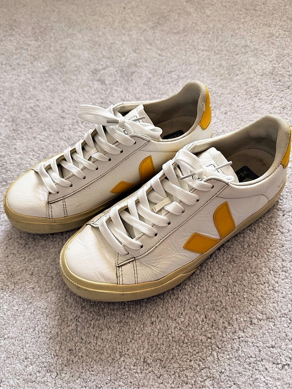 Veja Campo Women's Sneakers White & Yellow US 8